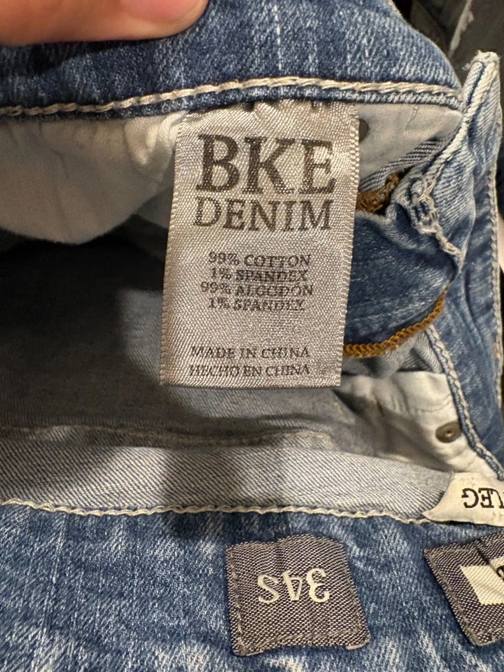 BKE Denim Men's Jake Stretch Straight Leg Jeans 34S GREAT Condition - Picture 3 of 6